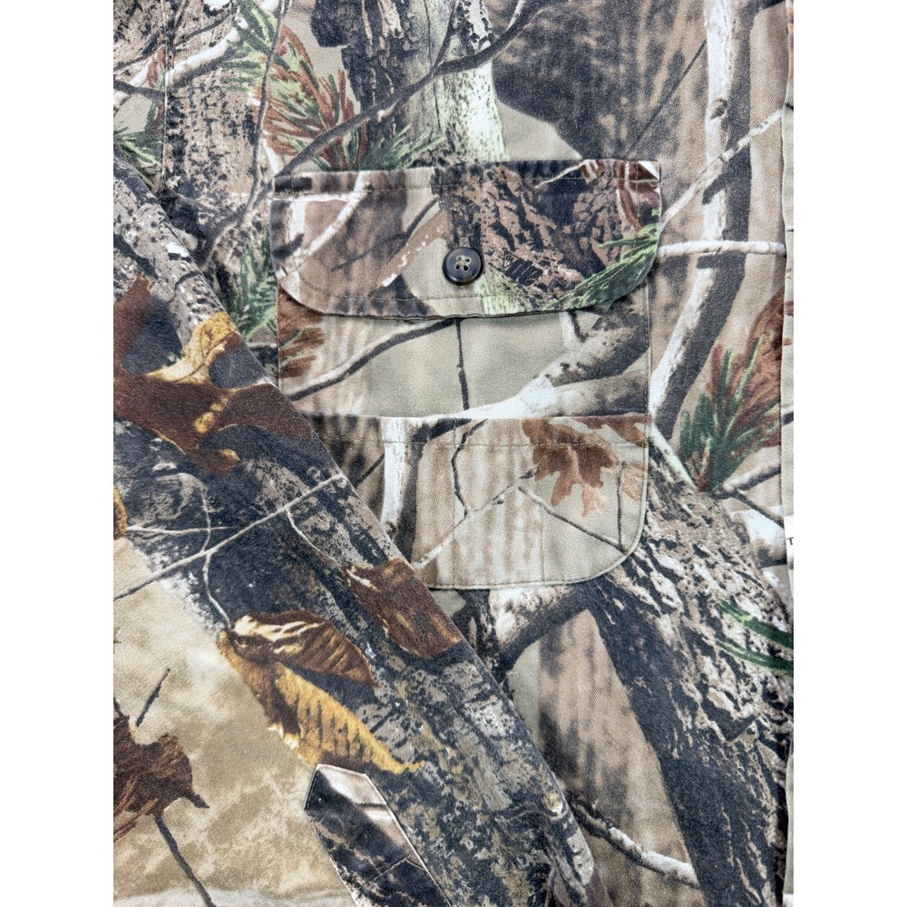 Realtree AP Camo Mens Medium 38-40 Long Sleeve Button Down Hunting Shirt - Picture 3 of 5